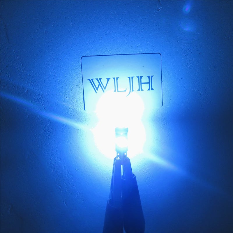 WLJH 10 Pack Ice Blue Canbus T5 Led Bulb 2721 37 74 Wedge Lamp PC74 Twist Sockets Dash Dashboard Lights Instrument Panel Cluster Leds Replacement - Image 5